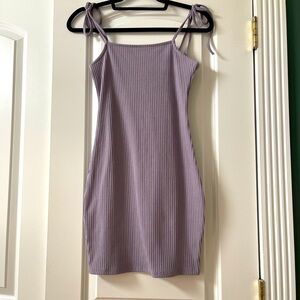 Rib-Knit Slip on Dress